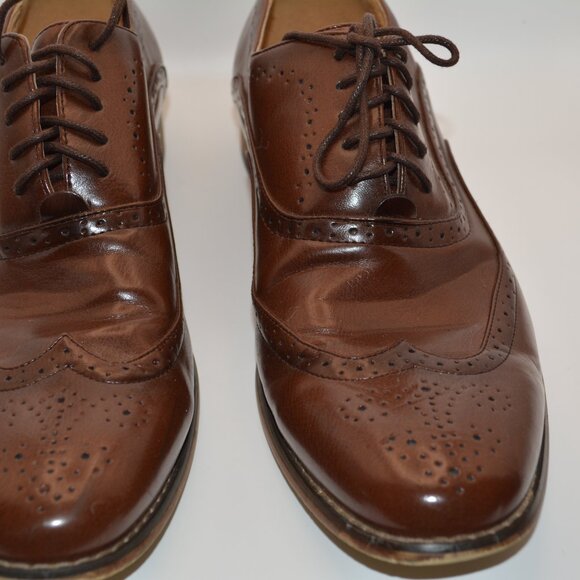 Masimo Men's Wingtip Brown Dress Shoes, Sz 11 - Picture 3 of 5